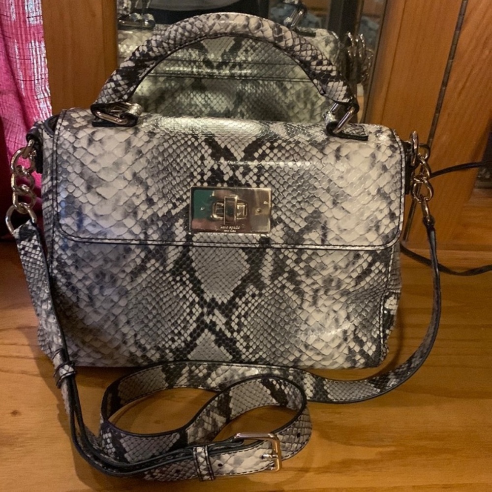 ♠️ Kate Spade snakeskin bag only used twice new condition